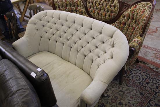 Small button back sofa